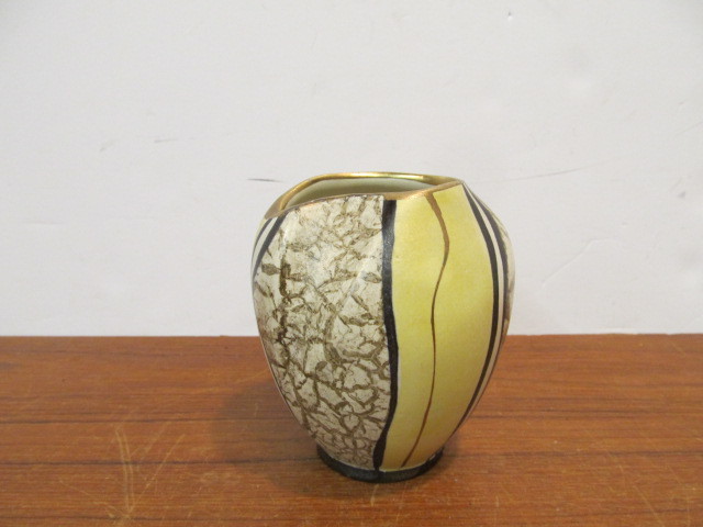 lot 178 image: Art Pottery Studio Abstract Design Vase Signed