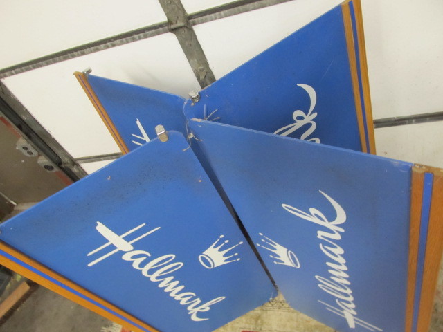 lot 93 image: Large HALLMARK Greeting Card Store Display Signs