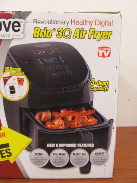 lot 128 image: NUWAVE Brio 3Q Digital Air Fryer