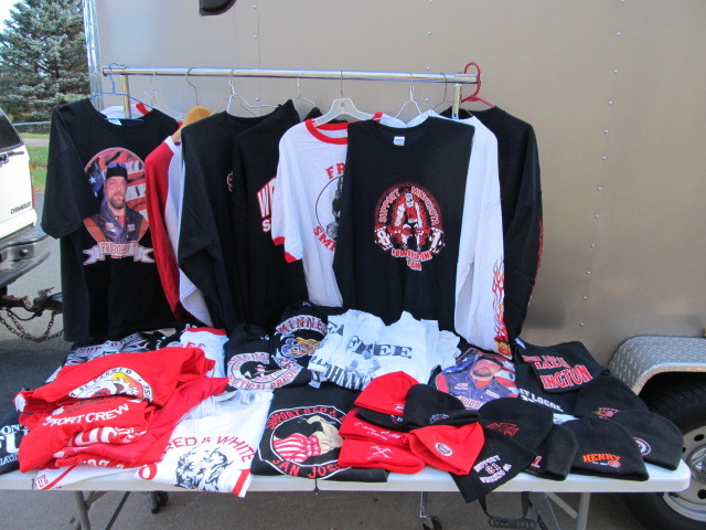 lot 180 image: MASSIVE Lot of Hells Angels LOCAL 81 Motorcycle Club Shirts Hats etc