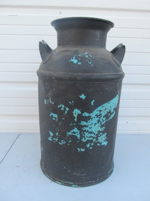 lot 204 image: Antique Painted Milk Can