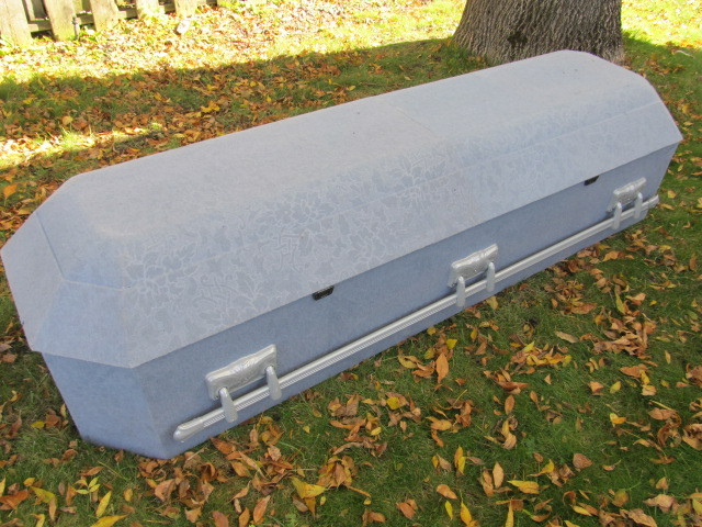 lot 279 image: Genuine Full Length Casket wMonster Mannequin