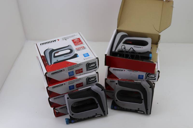 lot 37 image: (10) Untested Store Return Arrow Battery Powered Staplers