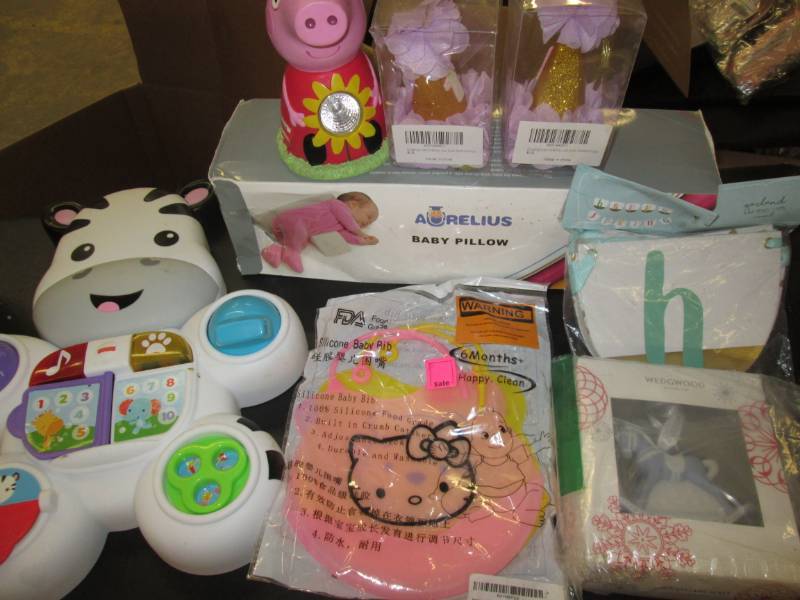 lot 41 image: Baby Lot- Baby pillow, 1st Birthday...
