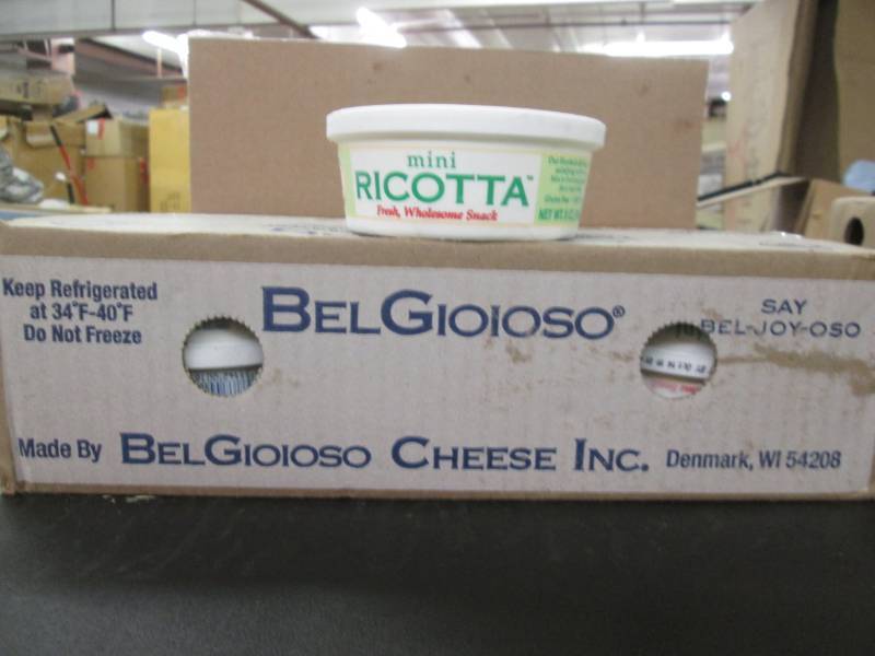 lot 57 image: Ricotta Cheese (12- 5oz.) Frozen (1...