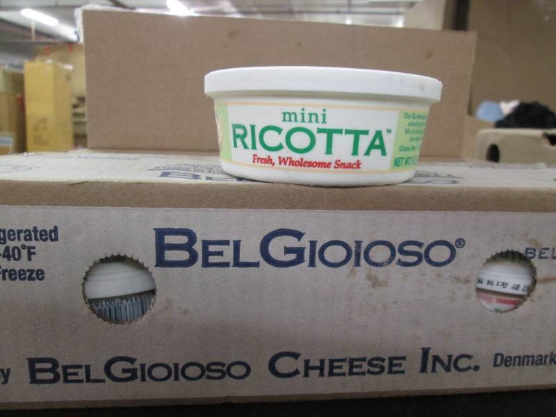 lot 58 image: Ricotta Cheese (12- 5oz.) Frozen (1...
