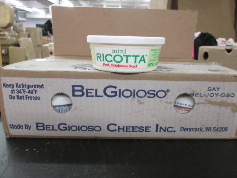lot 63 image: Ricotta Cheese (12- 5oz.) Frozen (1...