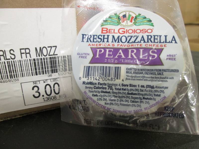 lot 67 image: Fresh Mozzarella Pearls (12- 4oz) F...