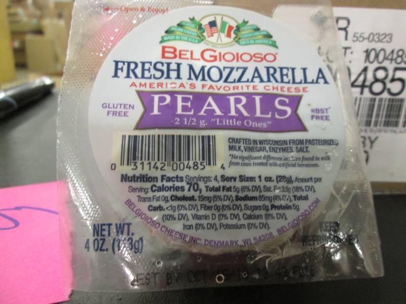 lot 70 image: Fresh Mozzarella Pearls (12- 4oz) F...