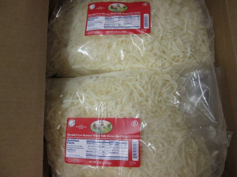 lot 72 image: 30 Lbs. Mozzarella Shredded Cheese ...