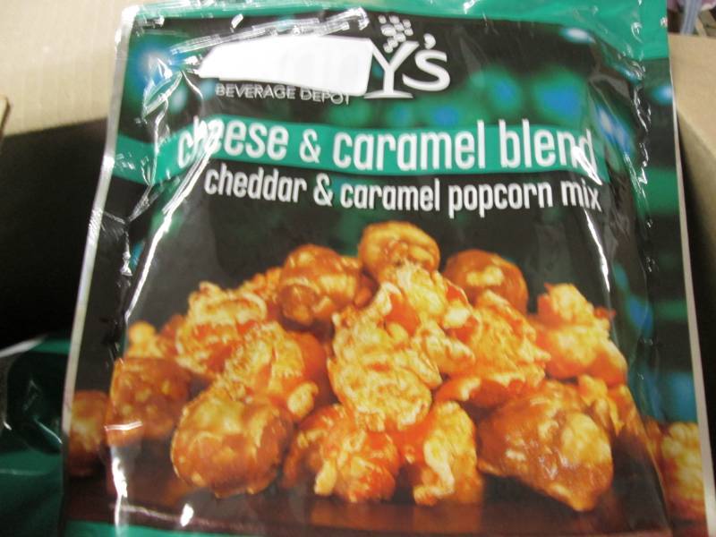 lot 85 image: Binnys Cheese & Carmel Popcorn (12...