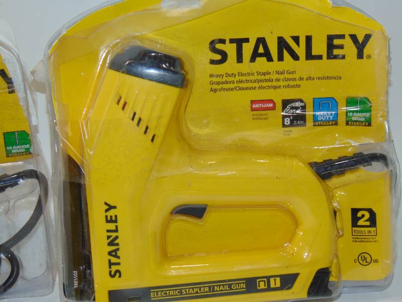 2 Stanley  Electric Stapler  Brad Nailer