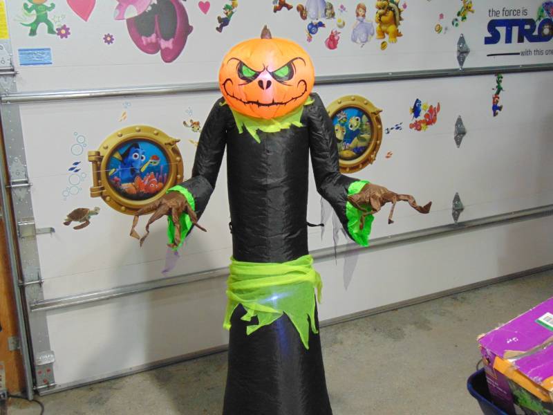 Two 5ft Pumpkin Reaper 5 ft. Ghost