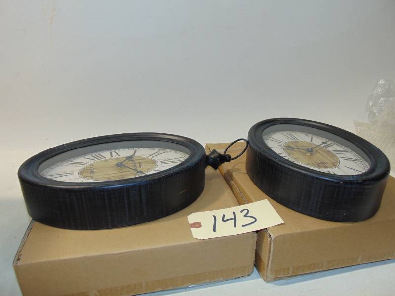 2 Assorted Wall Clocks