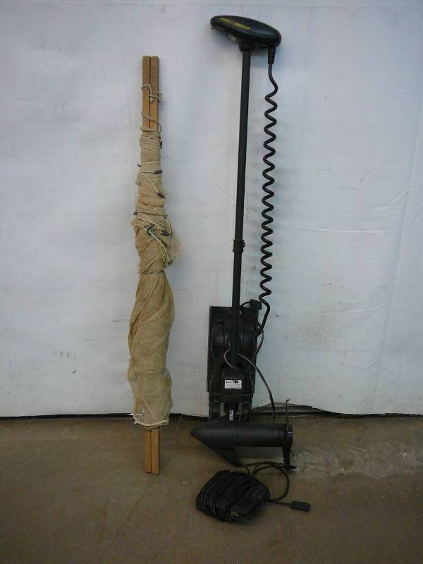 Minnkota Power Drive Bow Mount 55Lbs Thrust With Foot Control & Minnow Seine Net