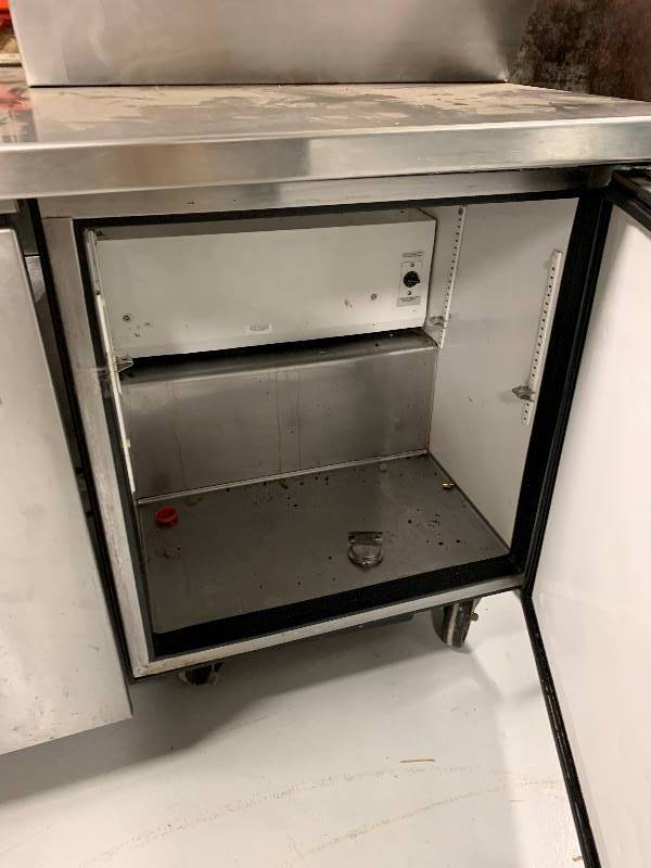 True Single Door Prep Table Runs Cools