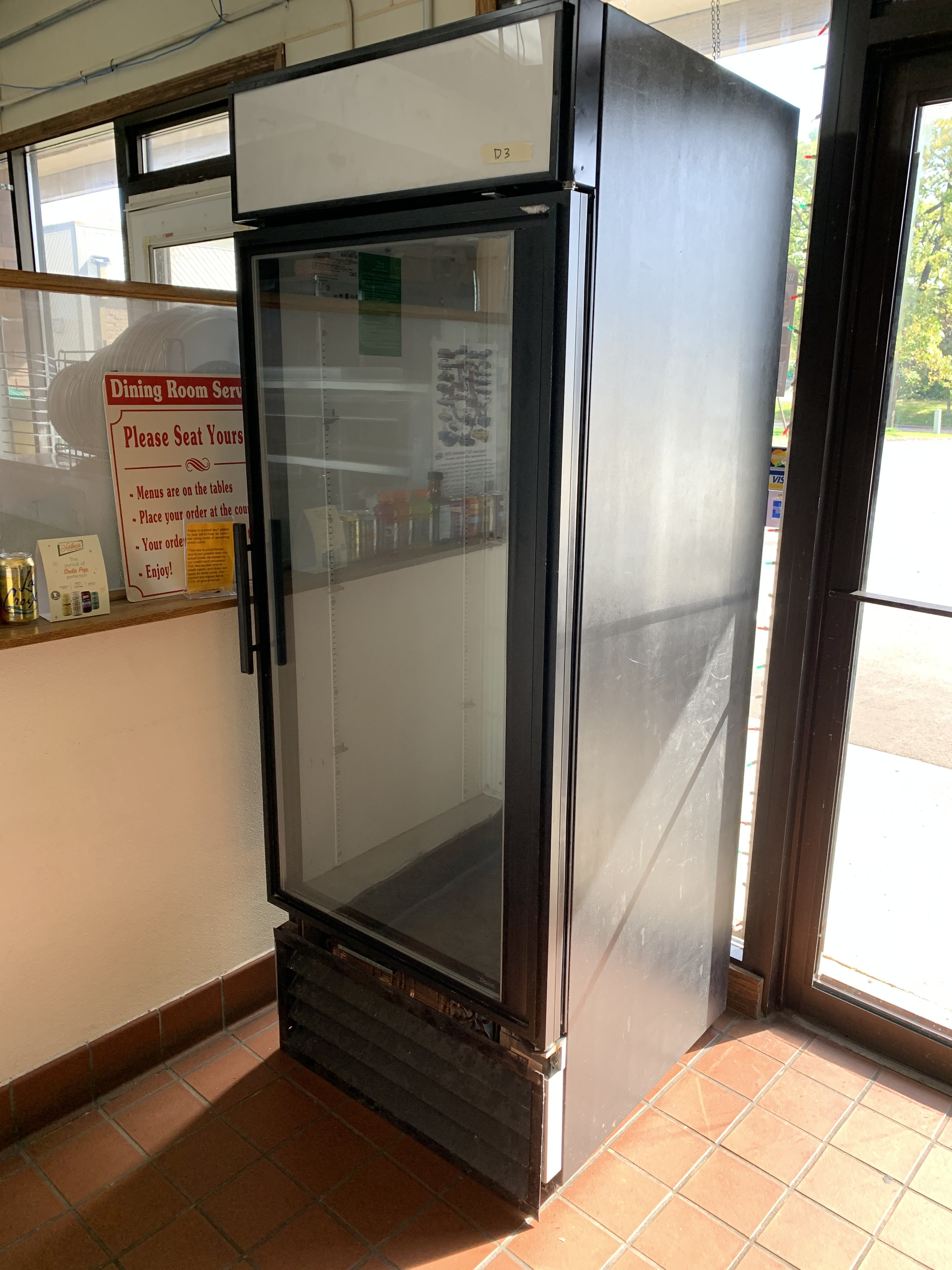 True Single Glass Door Freezer Model GDM26F 115 Volts 10.6
