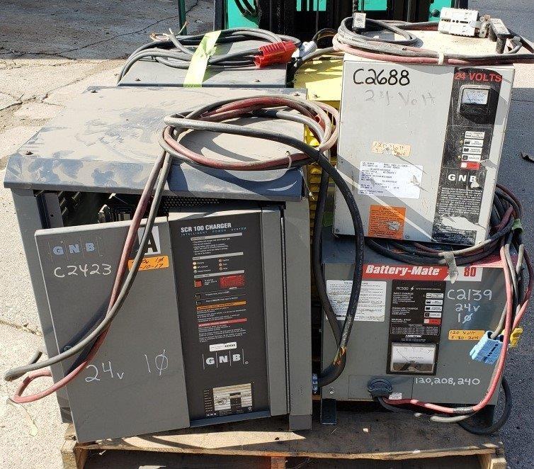 lot 42 image: 5 - 24 Volt Chargers