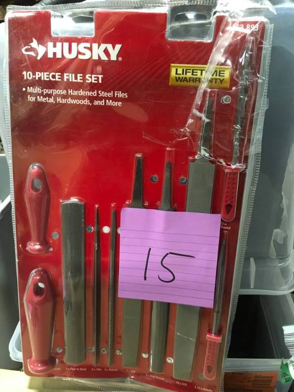 Husky Multi-Purpose File Set (10-Piece) in very good conditition