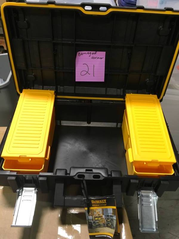 ToughSystem DS130 22 in. Tool Box SEE PHOTOS CORNER DAMAGE
