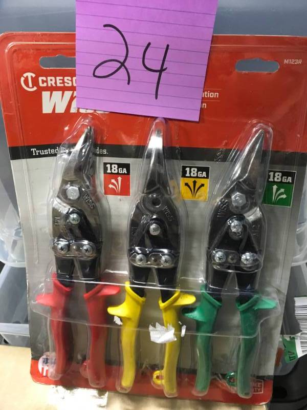 Wiss Straight-Cut Aviation Snip (3-Pack)  in very good conditition