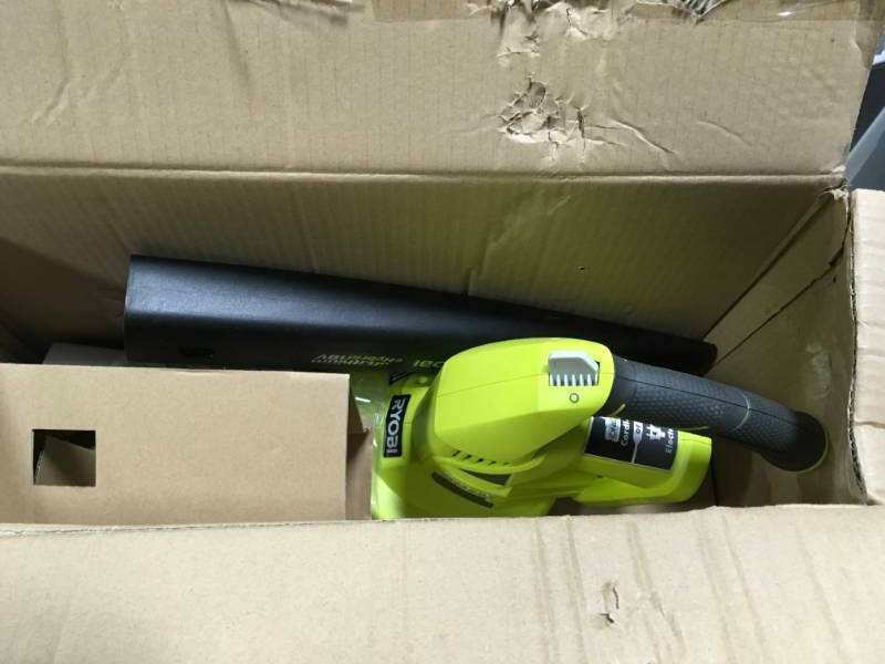 ONE 150 MPH 200 CFM 18-Volt Lithium-Ion Cordless Battery Hybrid Leaf BlowerSweeper (Tool Only) in very good conditition
