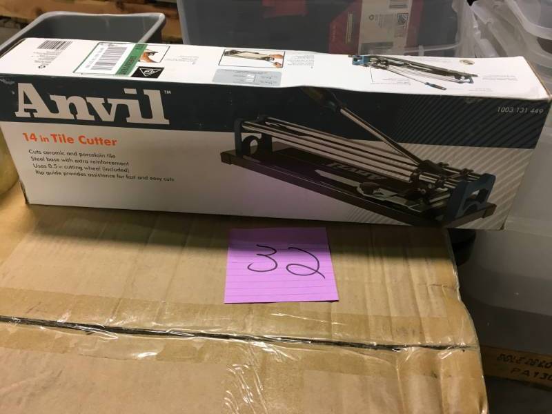 ANVIL 14 in. Ceramic and Porcelain Tile Cutter in very good conditition