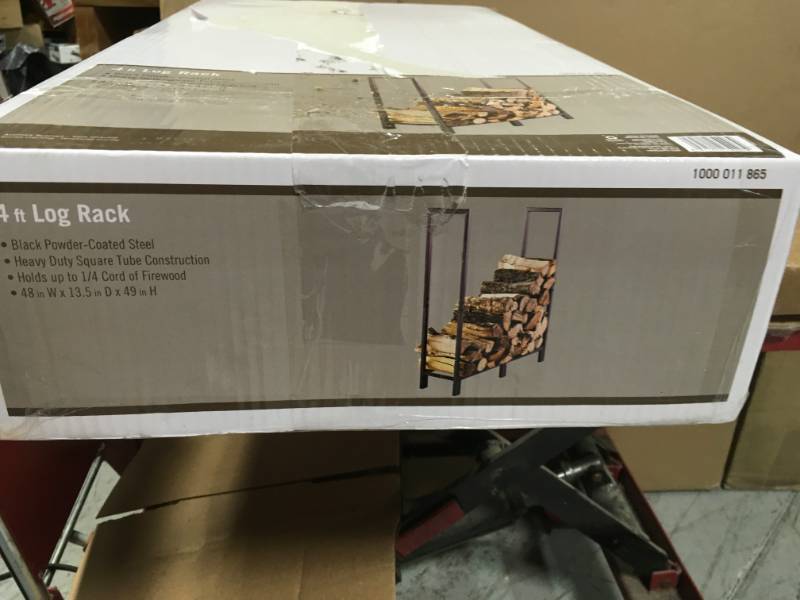 4 ft. Heavy-Duty Firewood Rack not used