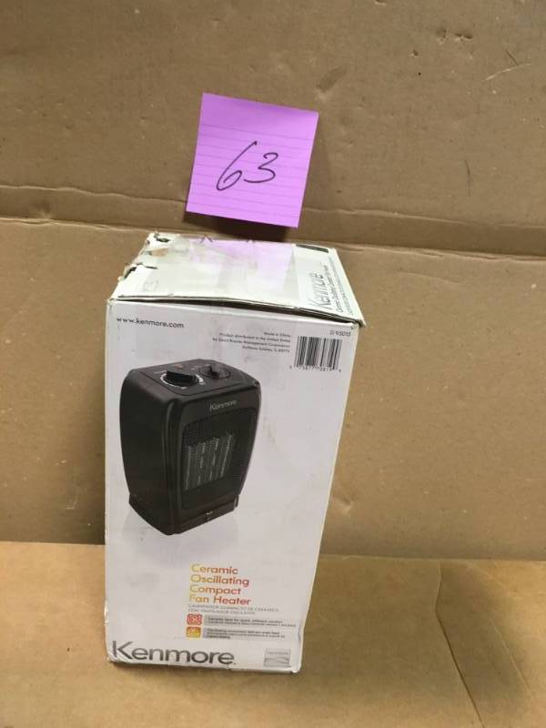 Kenmore Oscillating Ceramic Heater - Black in very good conditition
