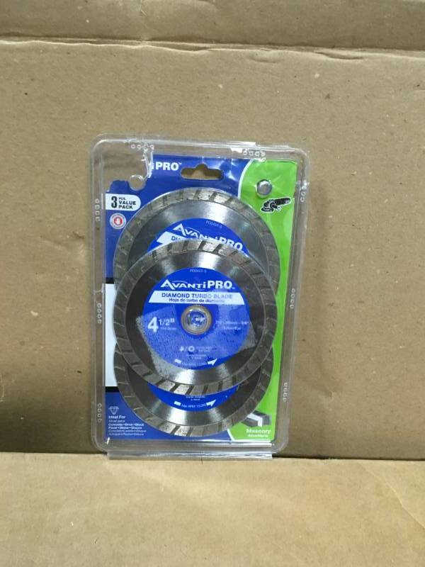 Avanti Pro 4.5 in. Turbo Diamond Blade (3-Pack) in very good conditition