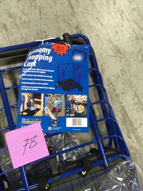 Milwaukee Steel Grocery Cart in very good conditition