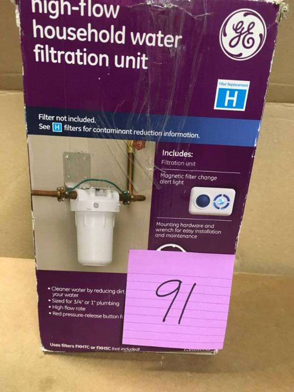 GE Whole House Water Filtration System in very good conditition
