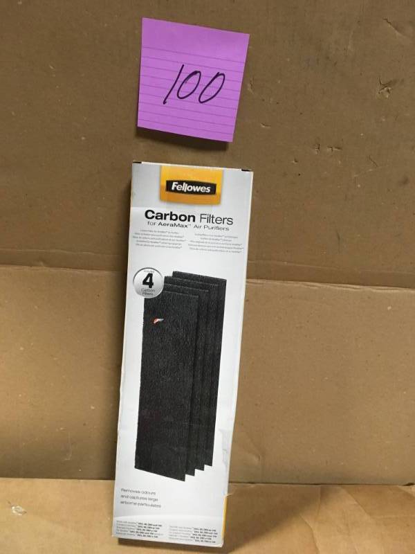 Fellowes AeraMax Carbon Filter for 90100DX5 Air Purifiers (4-Pack) in very good conditition