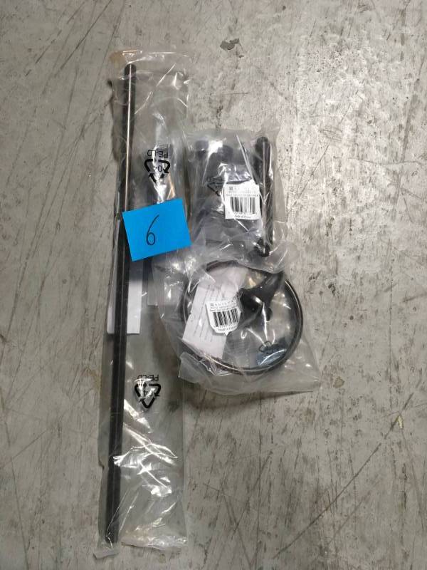 lot 6 image: ARISTA Belding Collection 3-Piece Bathroom Hardware Kit in Oil-Rubbed Bronze  in very good condition