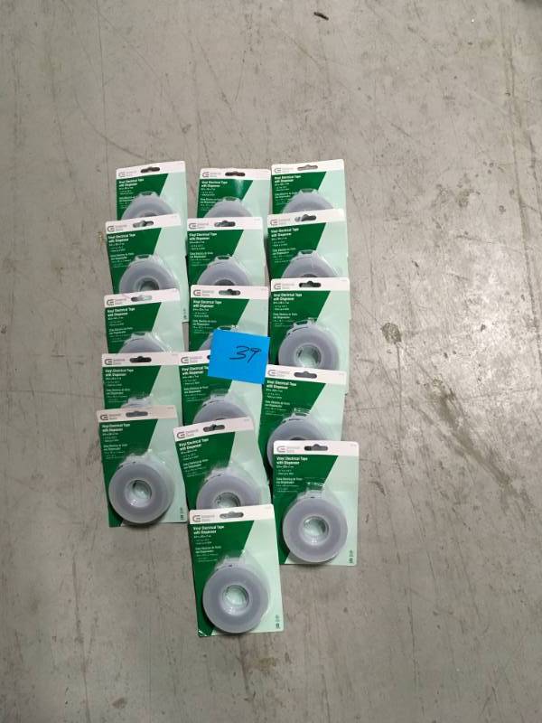 lot 39 image: Commercial Electric Electrical Supplies 34 in. x 33 ft. Vinyl Elec in very good condition