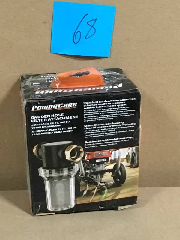 lot 68 image: Power Care Pressure Washers Garden Hose Inlet Filter AP31076 in very good condition
