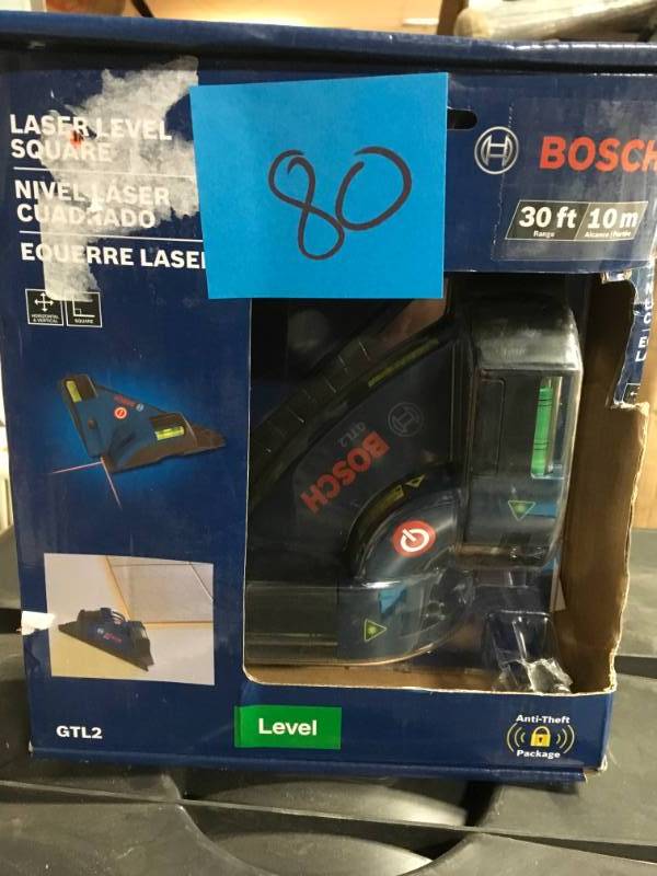 lot 80 image: Bosch Tile Laser Square Laser Level in very good condition