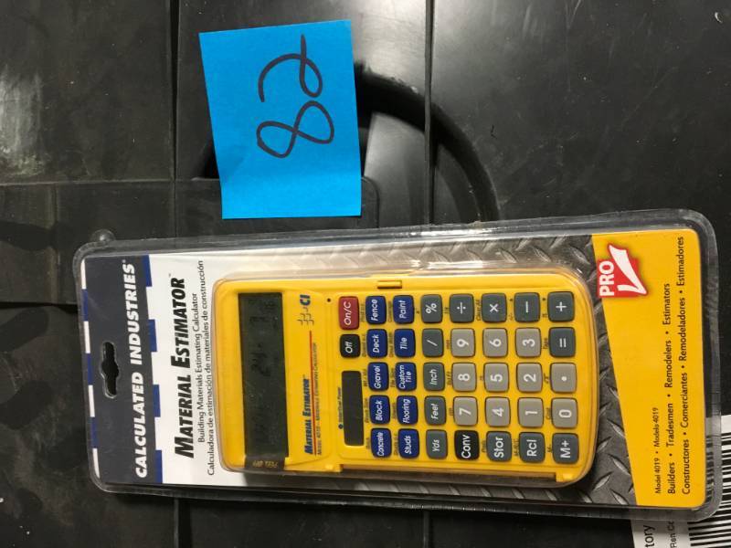 lot 82 image: Calculated Industries Material Estimator Calculator in very good condition