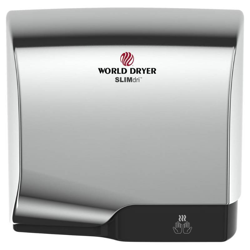 lot 3 image: World Dryer Automatic Electric Hand Dryer Model L974 not used retails for $400