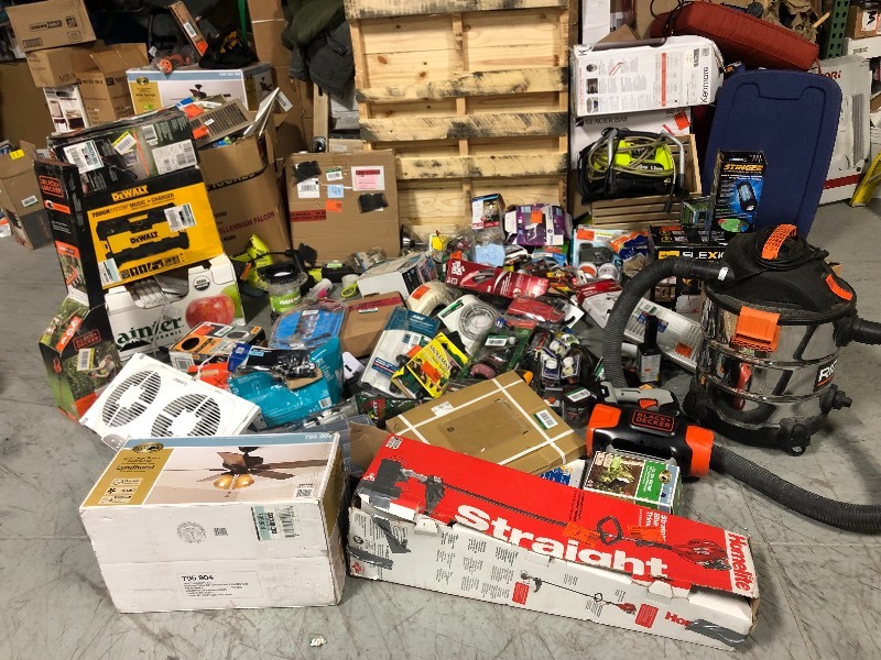 lot 113 image: WHOLESALE MIXED LOT OF RETURNS harware tools and more  all various conditions
