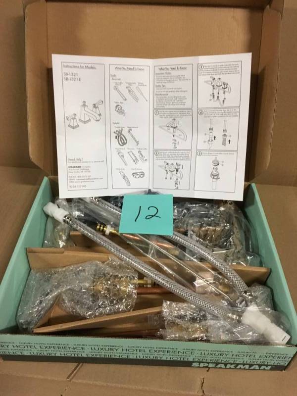 Speakman Rainier 8 in. Widespread 2-Handle Bathroom Faucet with Pop-Up Drain in Polished Chrome in very good condition