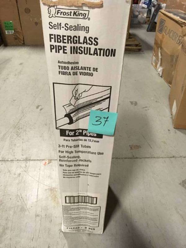 2 in. x 3 ft. Fiberglass Self-Sealing Pre-Slit Pipe Cover in very good condition