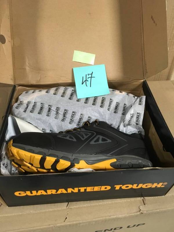 DEWALT Angle Mens Size 8.5 M BlackYellow Nylon Mesh Steel Toe ProLite Work Shoe not used