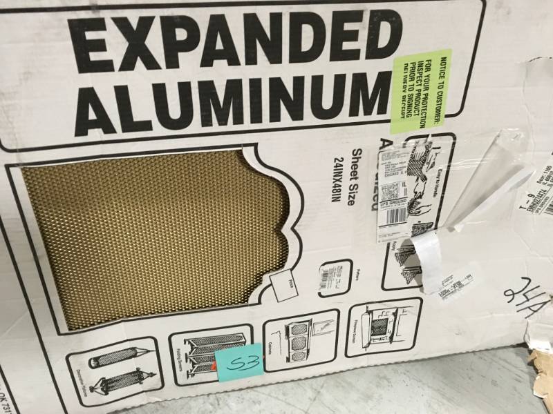 M-D Building Products 57364 2-Feet By 4-Feet EM-2 Expanded Aluminum Construction in very good condition