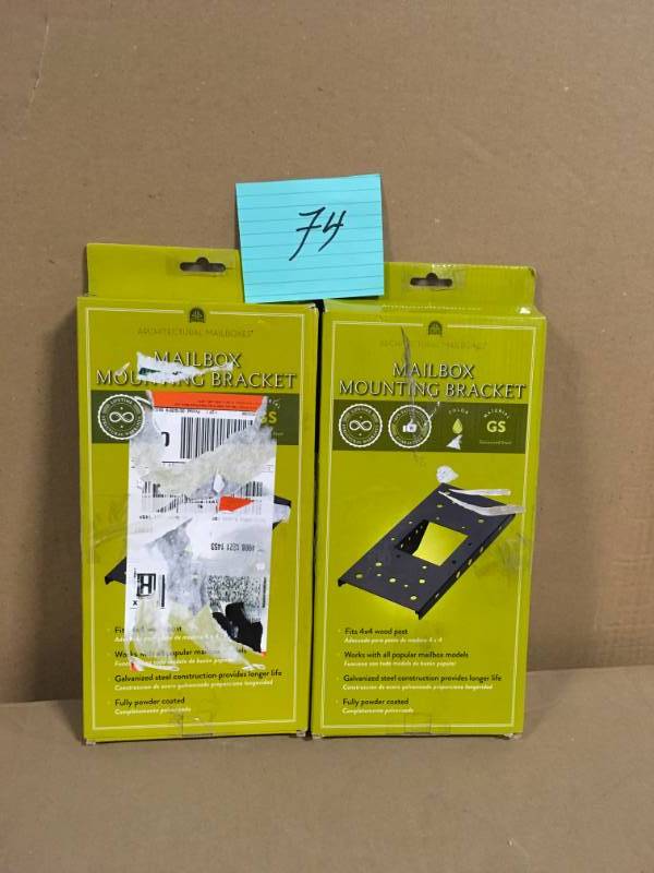 Architectural Mailboxes 4 in. x 4 in. Post Adapter in Black with 3 Mailbox Mounting Options (2) in very good condition