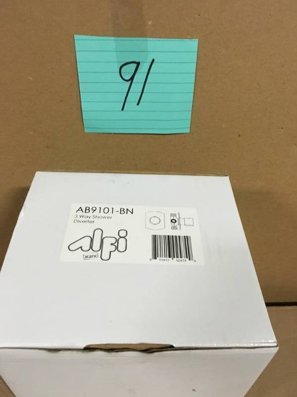 ALFI BRAND Single-Handle Shower Diverter with Sleek Modern Design in Brushed Nickel in very good condition