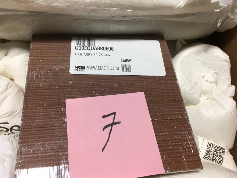 lot 7 image: Emser Equarry Brick 5.98 in. x 5.98 in. E Porcelain Quarry Wall Tile (0.25 sq. ft.)