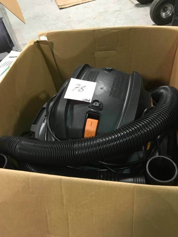 lot 78 image: 16 Gal. 6.5-Peak HP NXT Wet Dry Shop Vacuum with Fine Dust Filter and Accessories USED