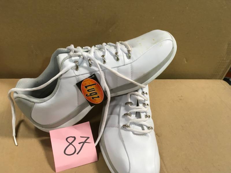 lot 87 image: Lugz-Mens Tempest II WhiteGrey Perma Hide MTP2V-119 SZ 12 not used