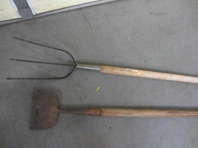 Vintage Hay Fork, Scraper